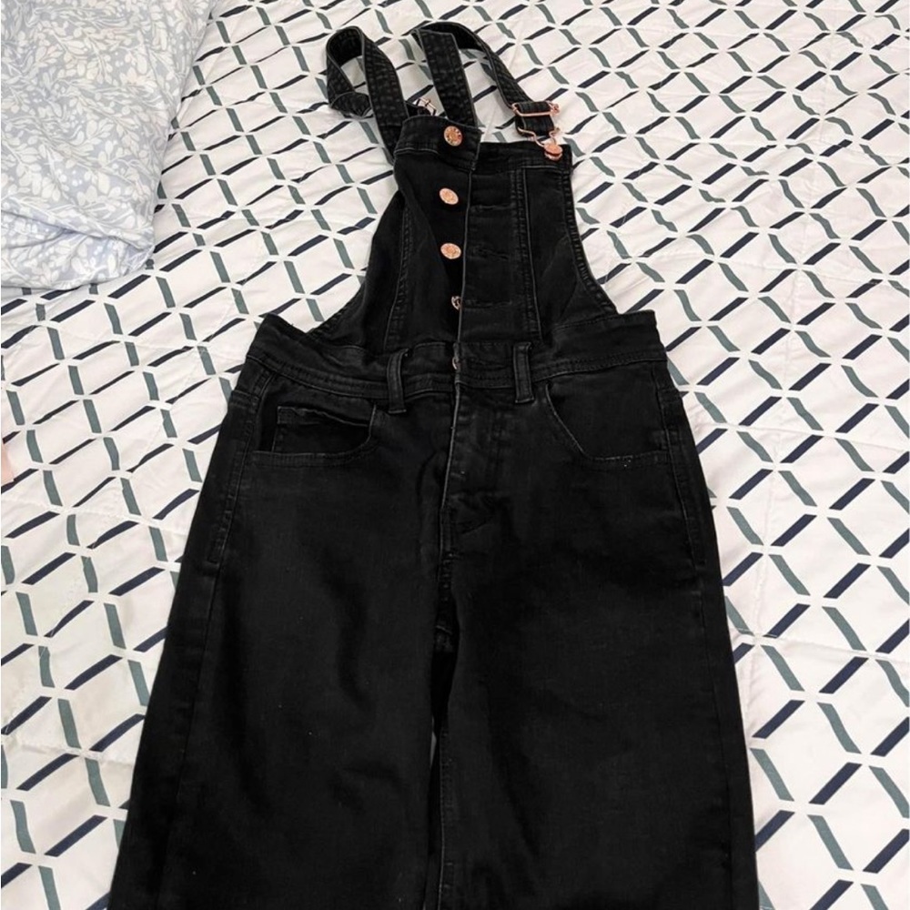 Guess Black Jeans Jumpsuit